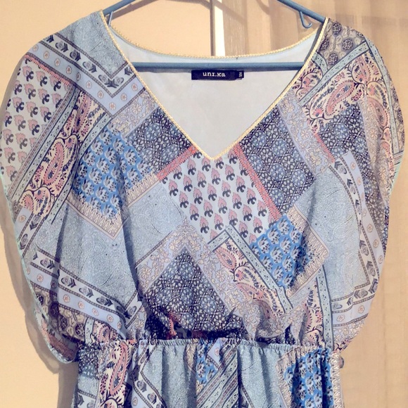 Blue Casual Dress - Picture 2 of 2